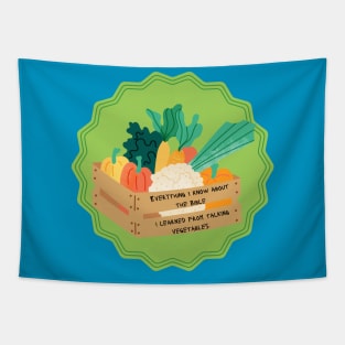 Talking Vegetables Tapestry