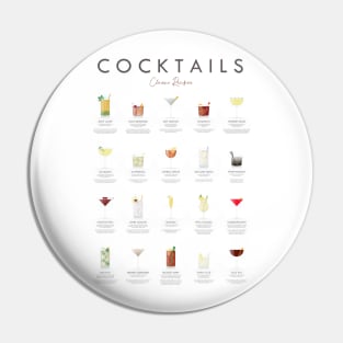 Cocktails Classic Recipes Pin