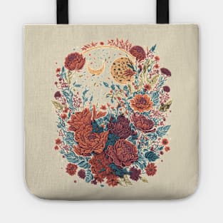 Floral in Space Tote