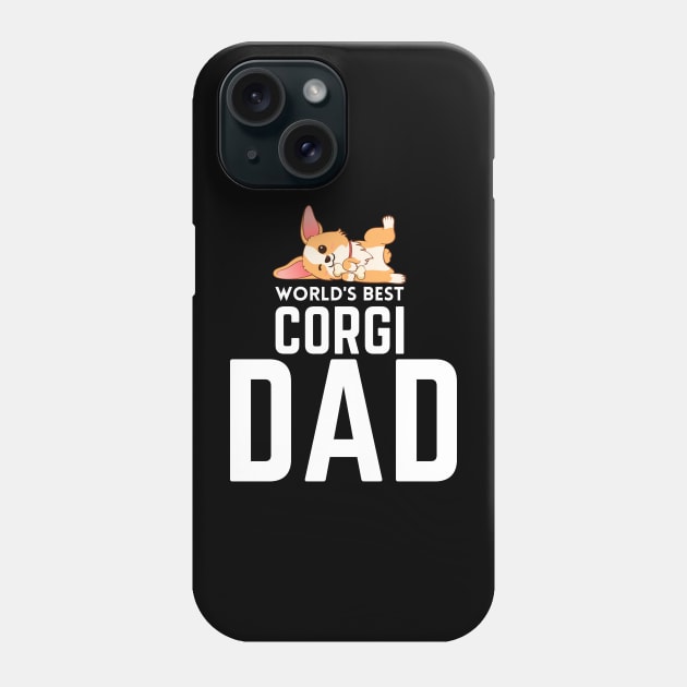 World's Best Corgi Dad Phone Case by Outfit Clothing