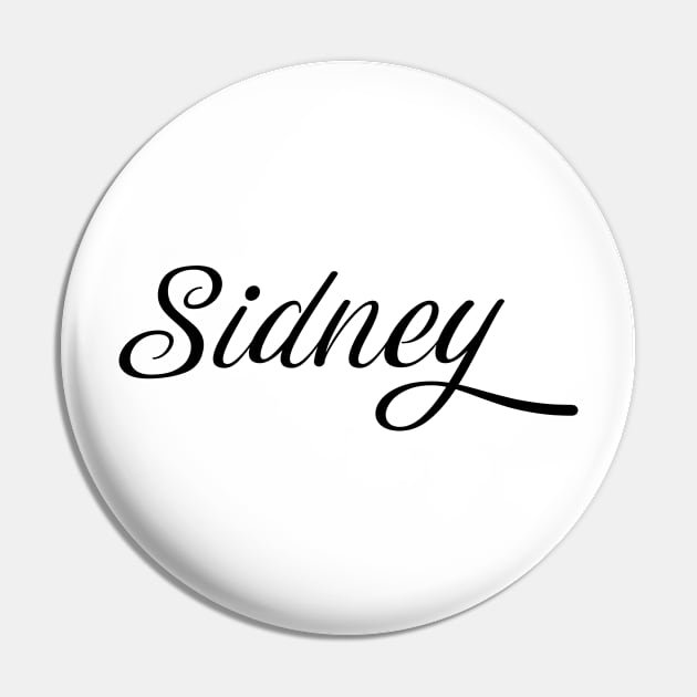 Name Sidney Pin by gulden