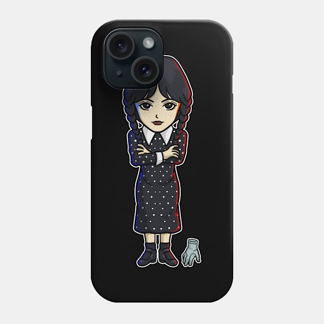 Wednesday Phone Case by Chibi Pops