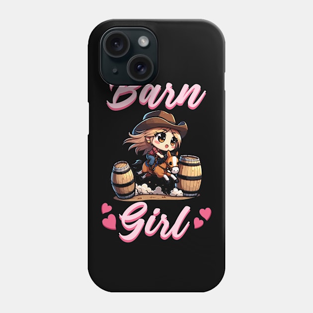 Barn Girl I Equestrian Pony Horse Fan Phone Case by biNutz