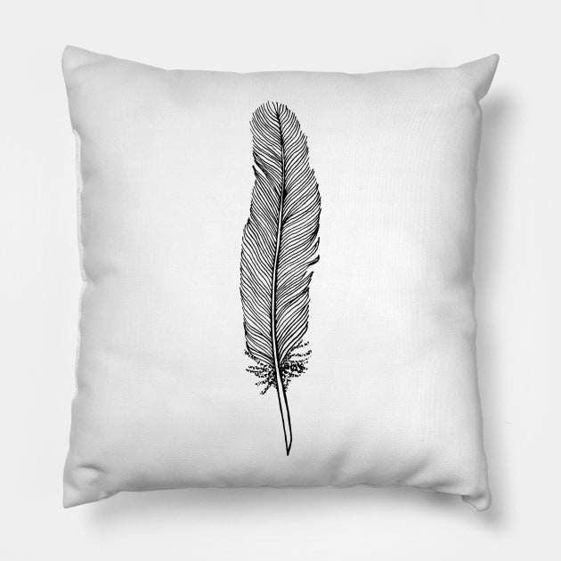 Feather Pillow by linesdesigns