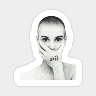 Sinead O'Connor Vintage Distressed Magnet