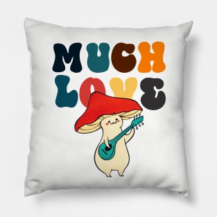 Mush love, mushroom, fungi lovers, i love you so much, gift for mushroom lovers, girlfriends gift Pillow