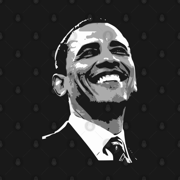 Barack Obama Black and White by Nerd_art