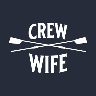 Crew Rowing Wife Sculling Vintage Crossed Oars T-Shirt