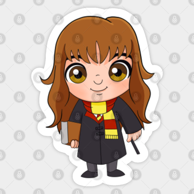 Harry Potter Fanart Baby Hermione Granger Chibi Art Hp Space Wizarding Harry Hermione Ron Sticker Teepublic Au