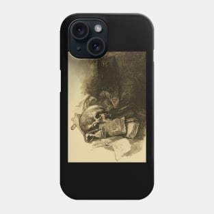 Poe's Raven and Skull Phone Case