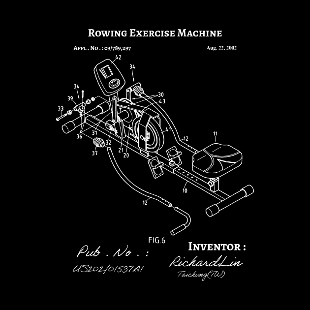 Rowing Exercise Machine / rowing athlete / rowing college / rowing gift idea / rowing lover present by Anodyle