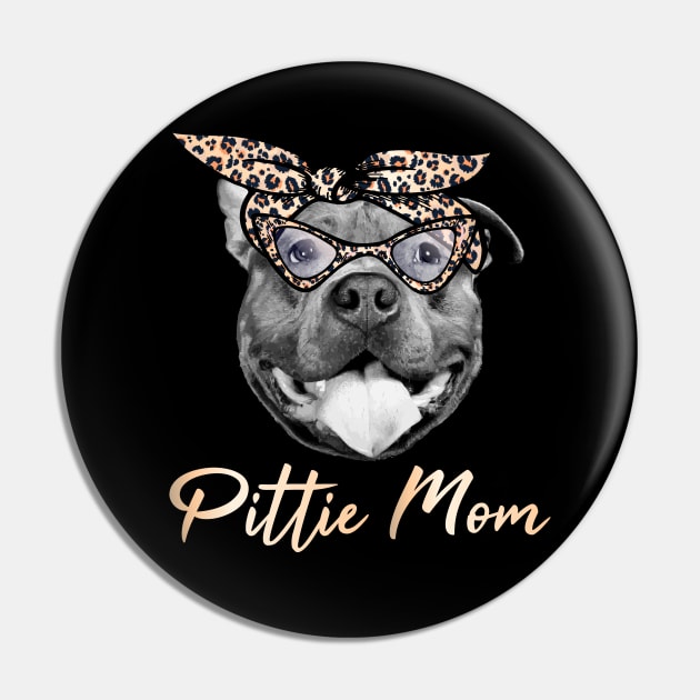 Pittie Mom Pin by PrettyPittieShop