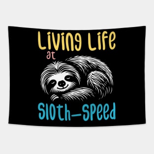 Cute and Lazy Sloth Bear: Channel your inner sloth Tapestry