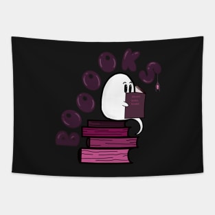 Book lovers design, boooooks, nerdy ghost Tapestry