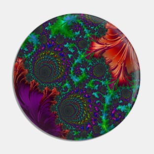 Psychedelic Fractal Pin