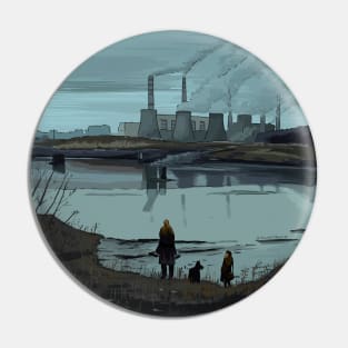 Andrei Tarkovsky´s Stalker Scene Illustration Pin