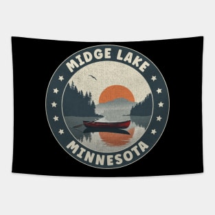 Midge Lake Minnesota Sunset Tapestry