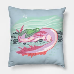 River Puppy Axolotl Pillow