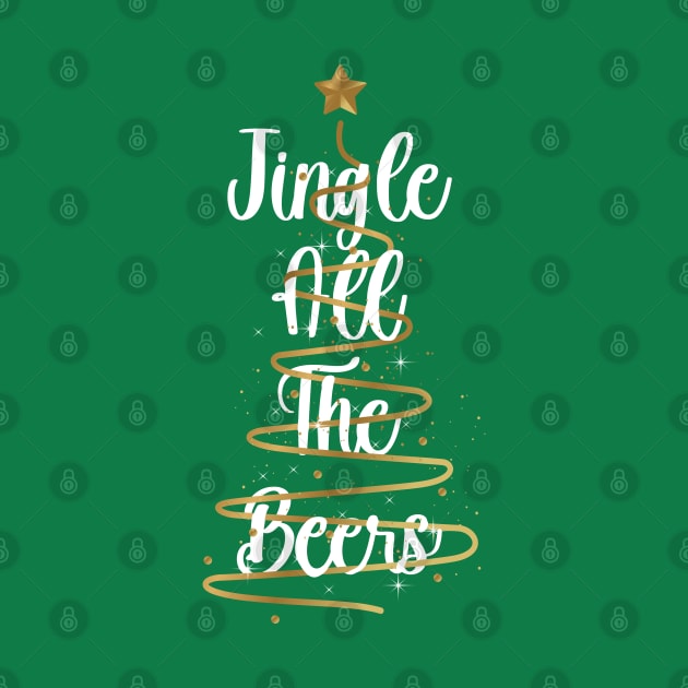 Jingle All The Beers - Merry Christmas - Christmas Sweater by WaltTheAdobeGuy