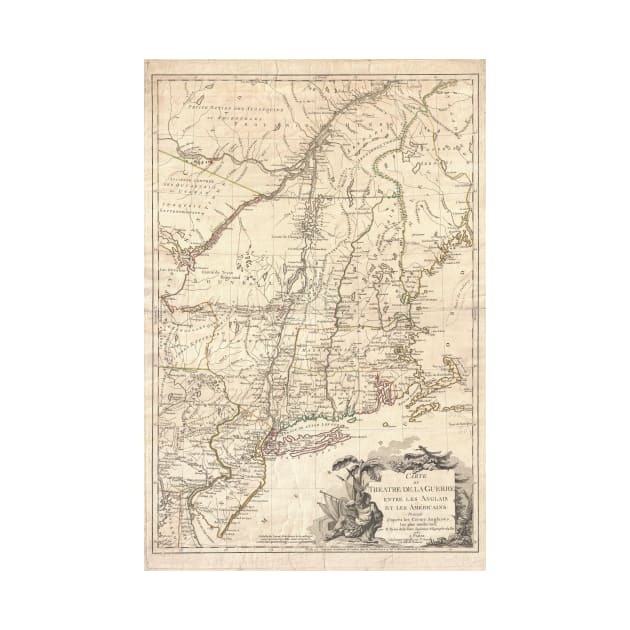Map of New England (1777) by Bravuramedia