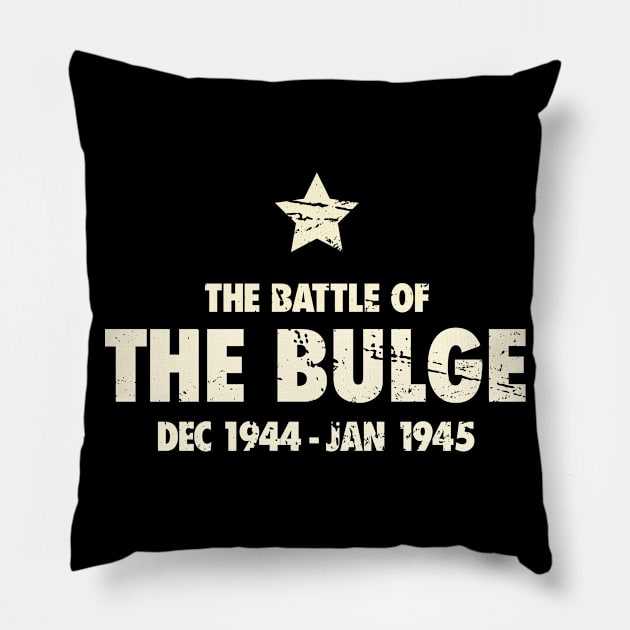 Battle Of The Bulge - World War 2 / WWII Pillow by Wizardmode