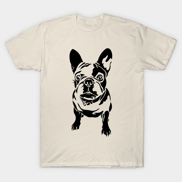 French Bulldog in Black - French Bulldog - T-Shirt | TeePublic