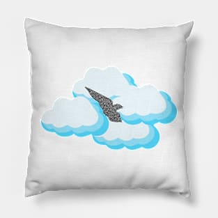 Music makes you fly Pillow