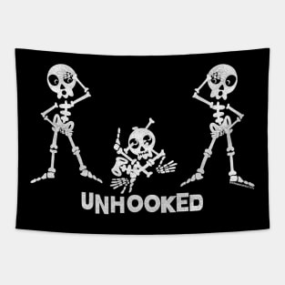 Unhooked and Hooked Skeletons Tapestry