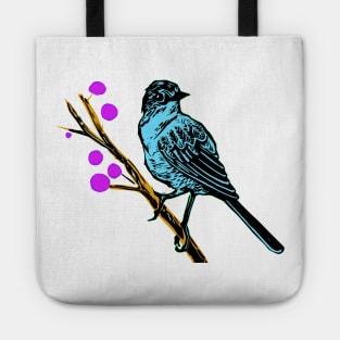 Blue Bird Looking for a Nest Tote