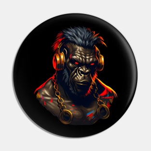 Badass Gangster Gorilla Pin