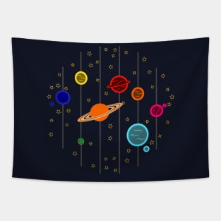 Parallel Planets Tapestry