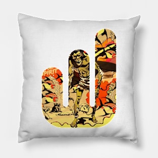 Retro Vintage Comic Funny Old Fantasy Scifi Popart Pillow