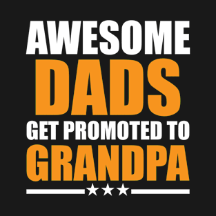 Awesome Dad Get Promoted To Grandpa T-Shirt