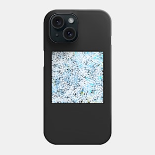 Leaves pattern Blue Phone Case