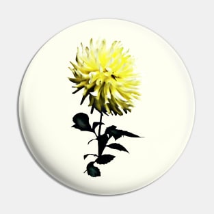 One Yellow Dahlia Pin