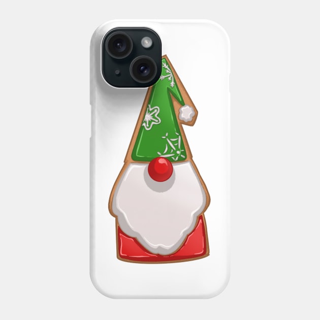 Gnome Gingerbread Cookie Phone Case by SassyTiger