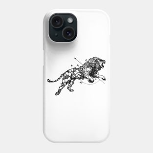 Geometerical Lion - Tattoo Design Phone Case
