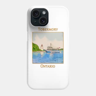 Tobermory Big Tub Lighthouse and Glass Bottom Boat - WelshDesigns Phone Case