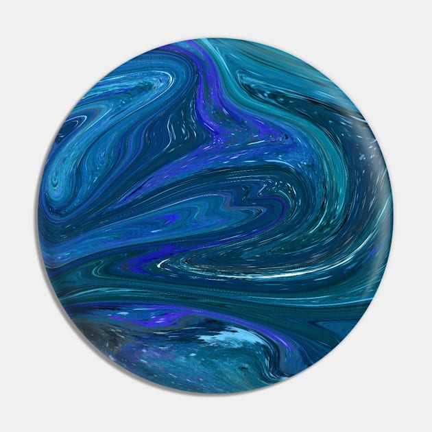 Marble Painting Art Pattern Pin by GIFTGROO