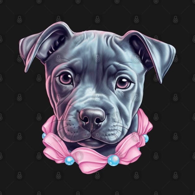 Cute Staffy Puppy by Enchanted Reverie