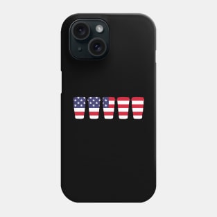 American Flag Cups Phone Case