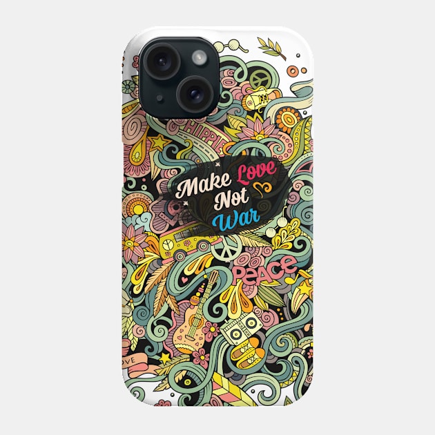 Make Love Not War Phone Case by BullBee