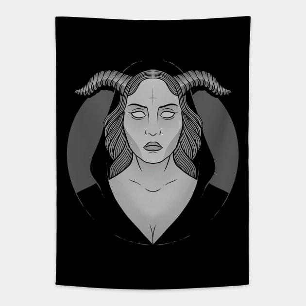 Occult Girl Tapestry by Deniart