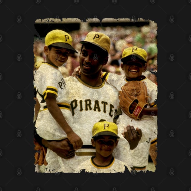 Roberto Clemente in Pittsburgh Pirates by PESTA PORA