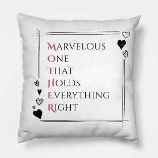 Best mother in the world Acrostic Pillow