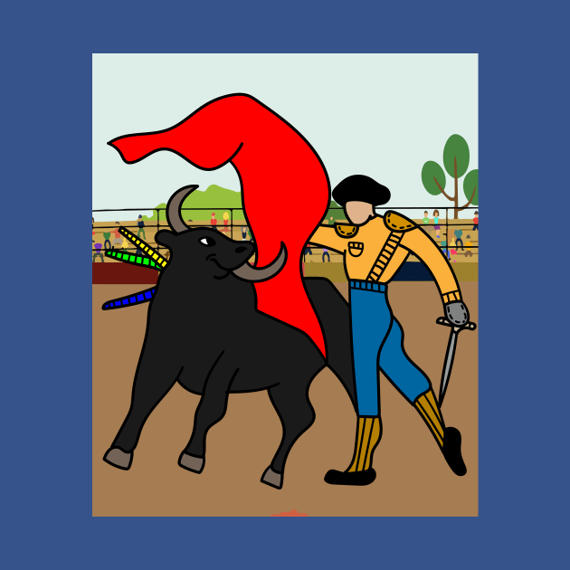 Arena Bullfight Torero Bull by flofin