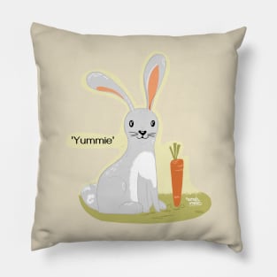 hungry bunny Pillow