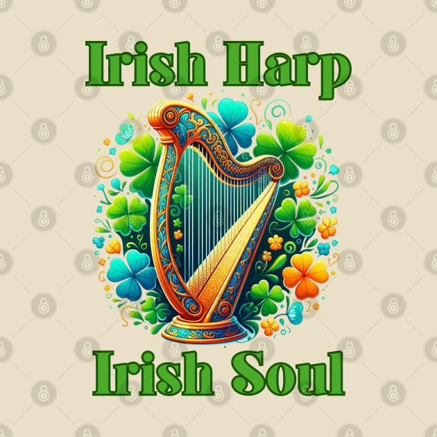 Irish Harp by BukovskyART