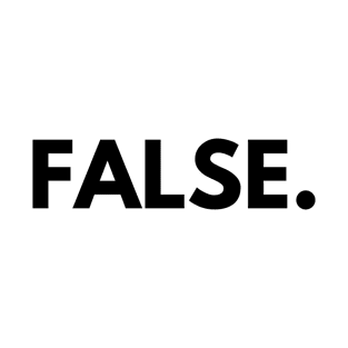 False Typography T-Shirt