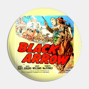 Vintage Western Movie Poster - Black Arrow Pin